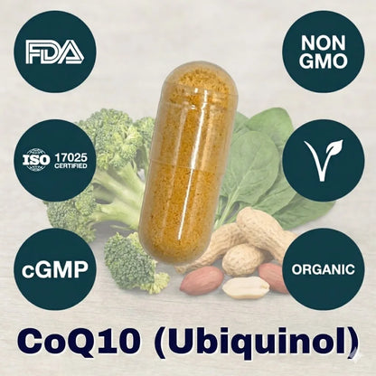 CoQ10 Ubiquinol supplement softgel for mitochondrial health