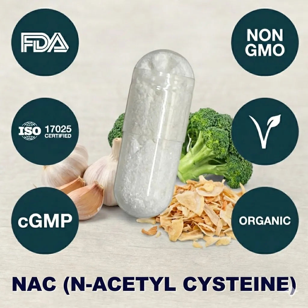 nac supplement capsule for glutathione production