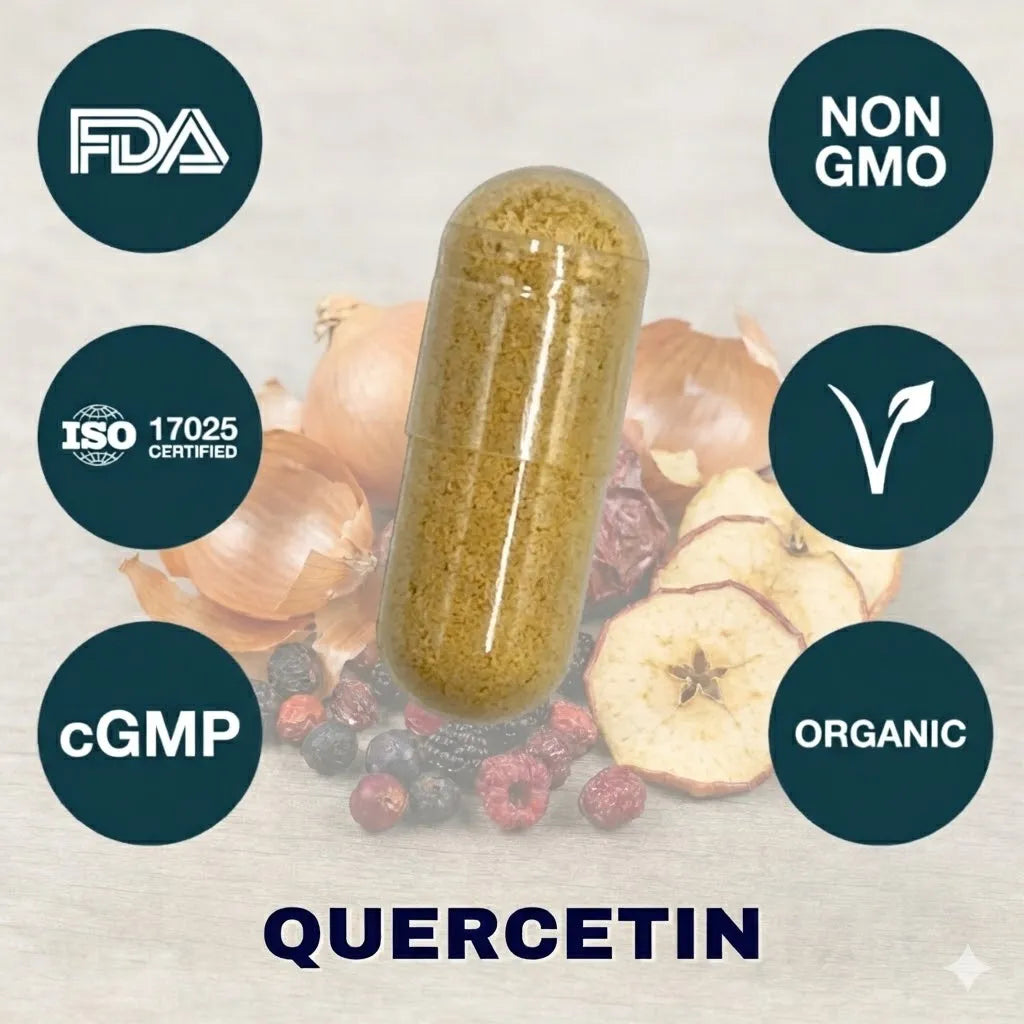 Quercetin supplement capsule for gut barrier function