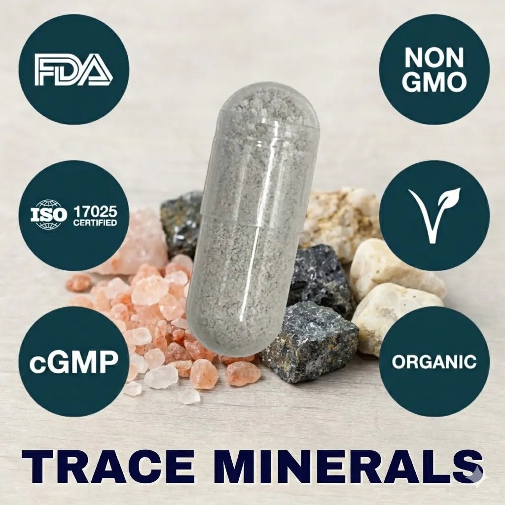trace minerals supplement capsule for thyroid hormone production