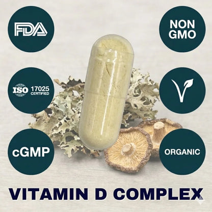 Vitamin D Complex supplement capsule for immune and bone health